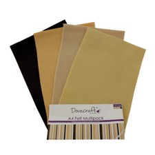 Dovecraft A4 Feltro Confezione Multipla - Naturals