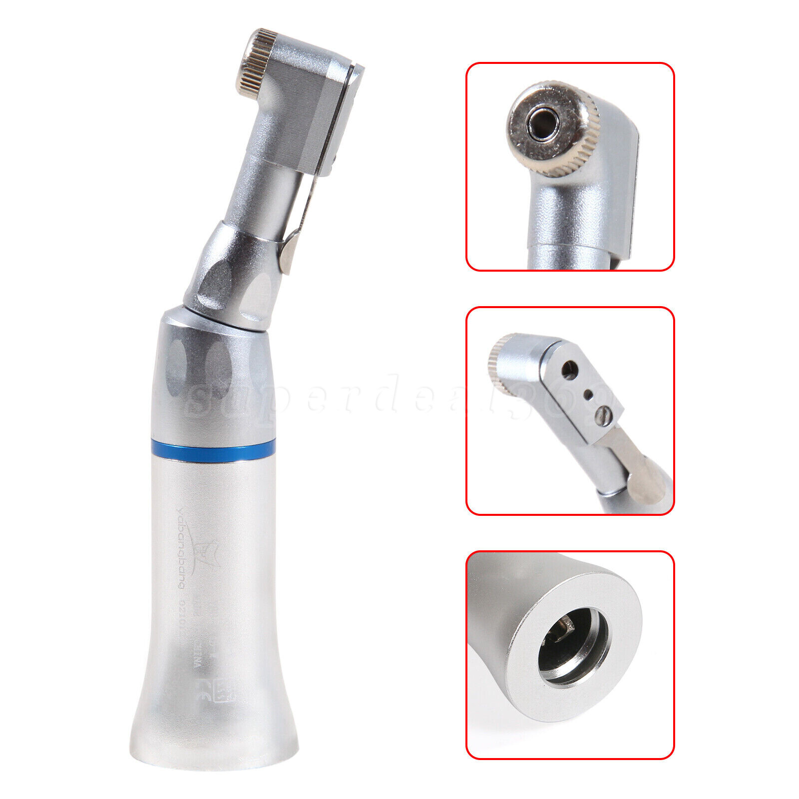 1/5PCS Dental Low Slow Speed Handpiece Contra Angle /Air Motor 4 Hole /Latch Bur