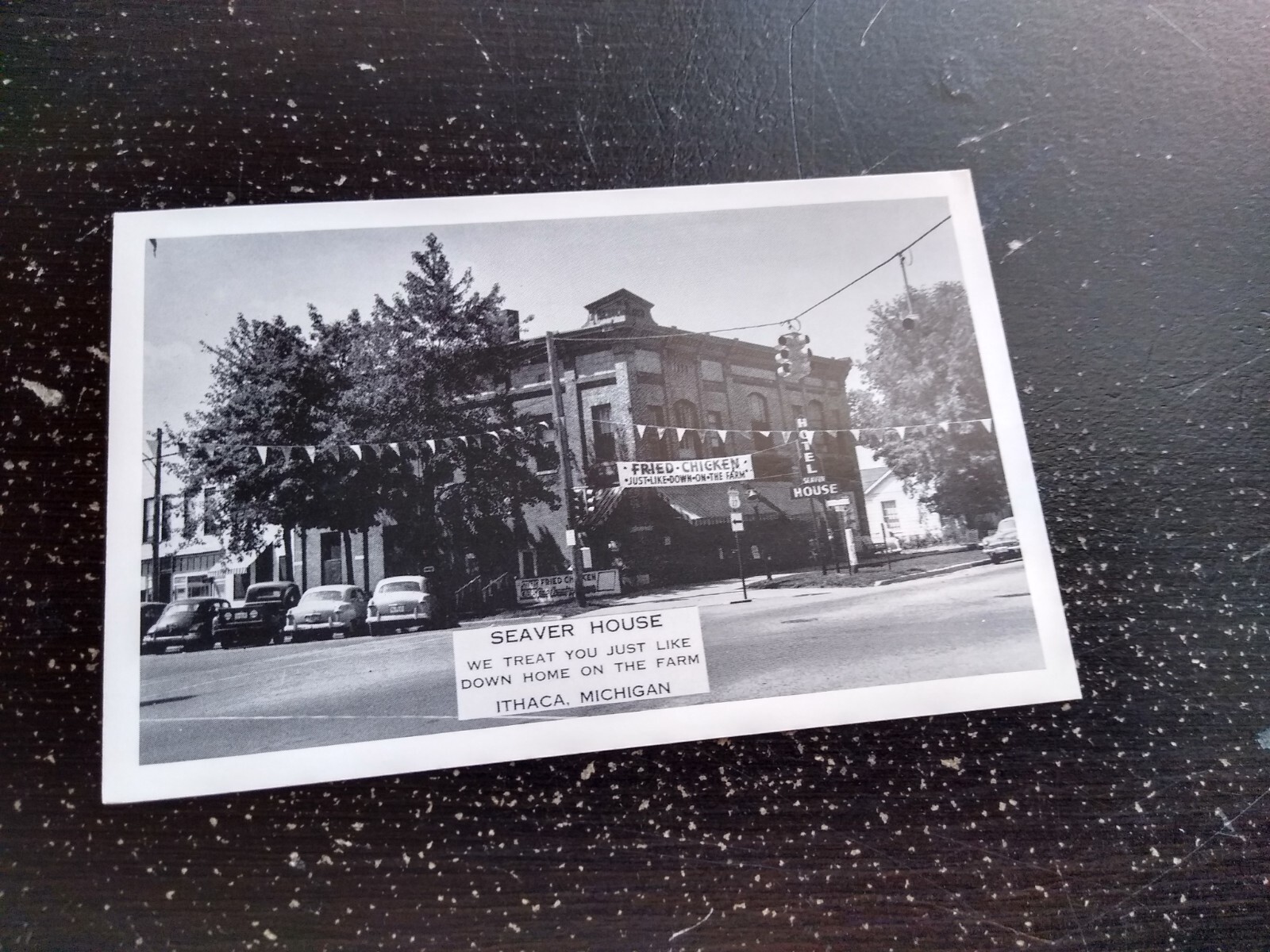Seaver House Ithica Michigan Hotel Advertising Postcard eBay