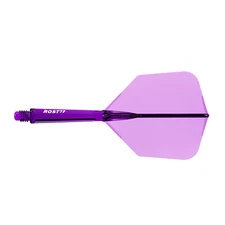 CUESOUL ROST 77 Integrated Dart Shaft and Flight,Big Wing Shape,Set of 3-Purple