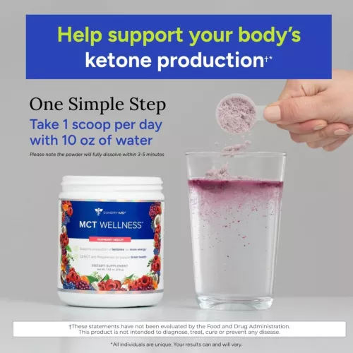 Gundry MD MCT Wellness Powder, Supports Energy & Brain, Raspberry Medley 7.62 Oz - Bild 2 von 6