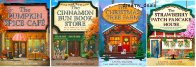 Laurie Gilmore 4book: Pumpkin Cafe+ Cinnamon Bun+ Christmas farm + strawberry PB