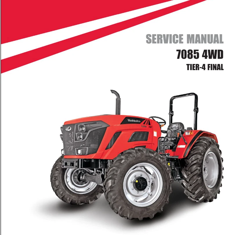 Mahindra 7085 Open Station Service Manual and Operator Manuals FREE SHIPPING - Image 2 of 4