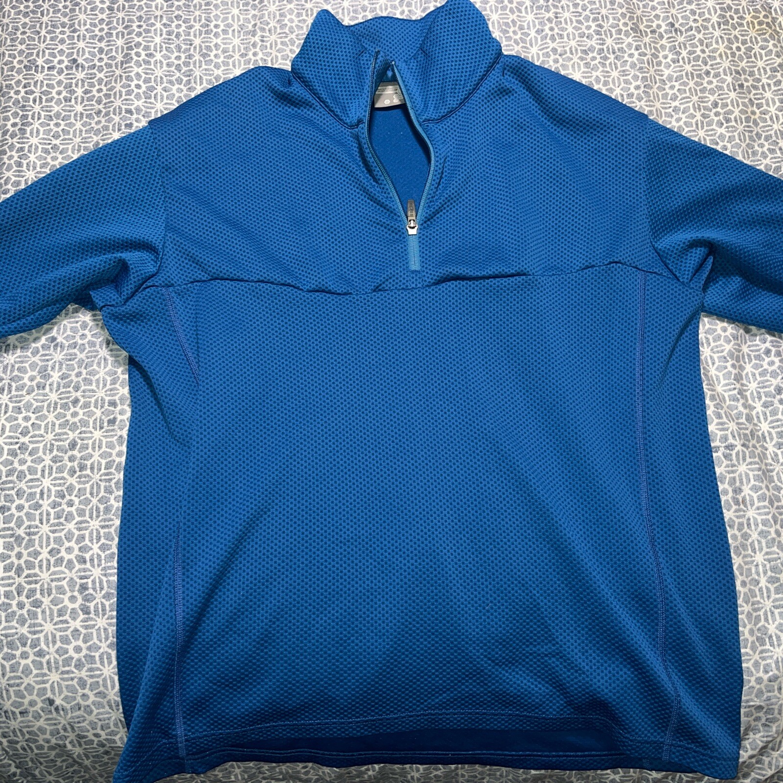 Salomon Motomesh pullover 1 4 cerniera da uomo grande blu Acti Lite strato intermedio sci termale