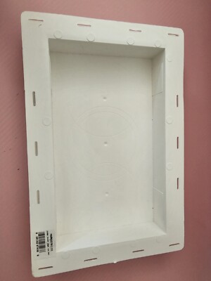 Builders Edge 130120001123 Jumbo Mounting Block 123, White--C1