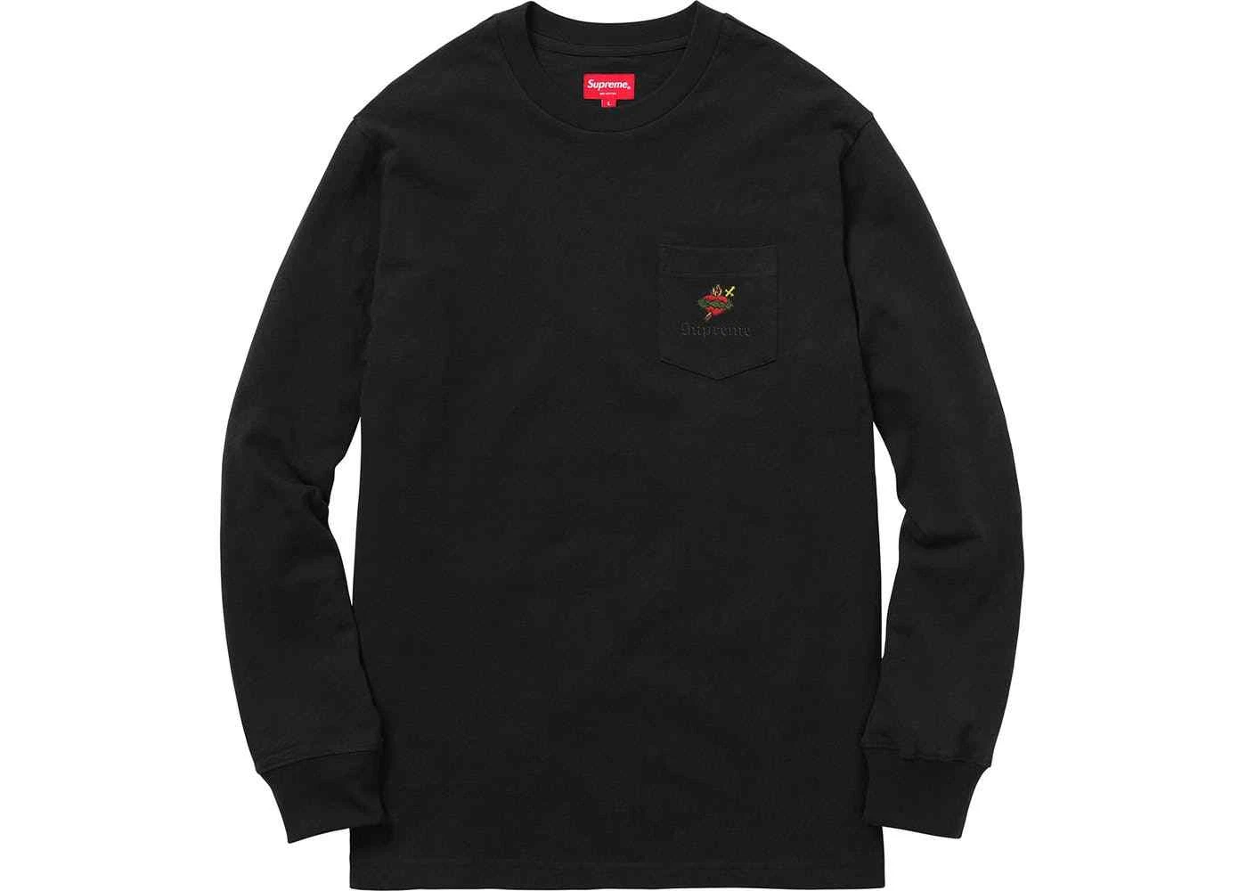 T shirt Supreme Sacred Heart L/S neuf comme neuf automne hiver 2017 FW17 taille L