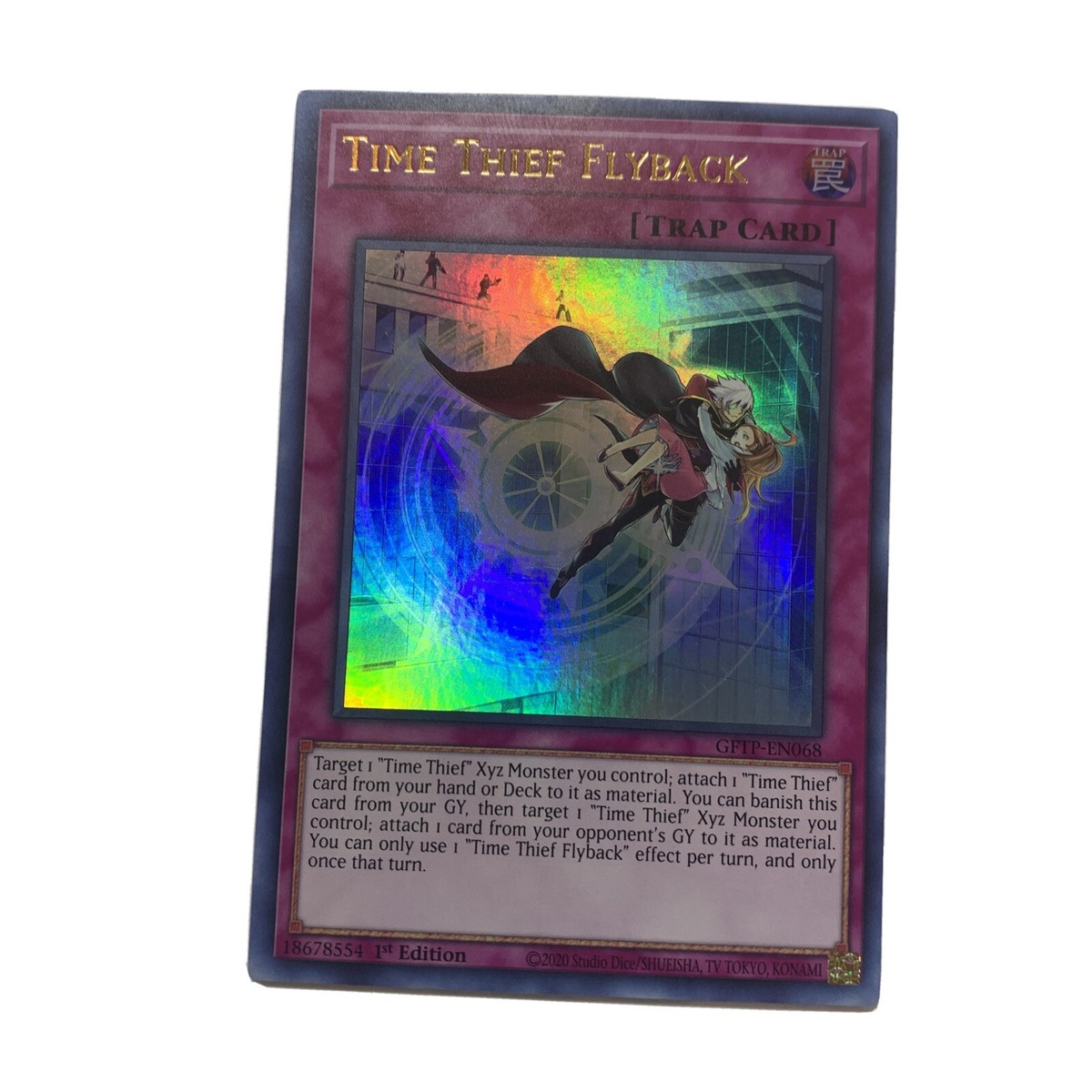 Yugioh! Time Thief Flyback - GFTP-EN068 - Ultra Rare - 1st Edition Near  Mint, En