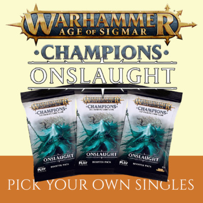 Warhammer Champions ONSLAUGHT Singles (C-U-R -NON FOIL)