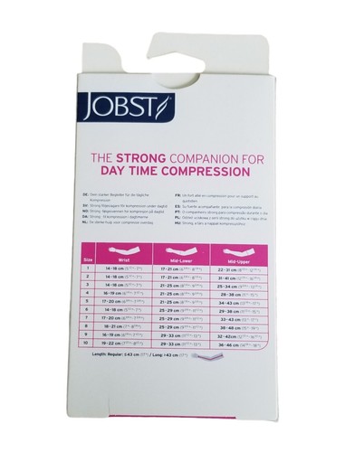 Jobst Bella Strong 30-40 mmHg Black Long Compression Arm Sleeve w/Band #102395 - Picture 2 of 6