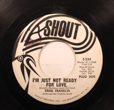 Hear! Funk Promo 45 Erma Franklin - I'M Nur Not Ready For Love /The Right To C
