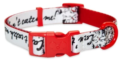 DISNEY Parks Tails 101 Dalmatians Collar "Can't Catch Me!" Large 50-90 LBS NWT