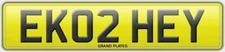 EK02 HEY EK INITIALS HELLO HI REGISTRATION CHERISHED NUMBER PLATE ASSIGNED FREE 