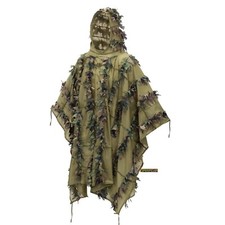 LEAF GHILLIE PONGHO US Woodland Helikon Tex
