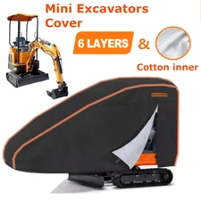Heavy Duty 6 Layer Mini Excavators Cover 100% Waterproof Snow Dust Rain Outdoor