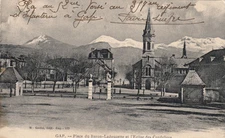 GAP place du baron-ladoucette et l'église des cordeliers ed gache written