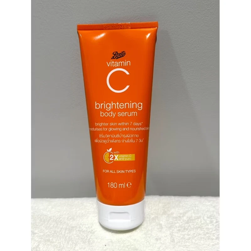 2X Botas Cuerpo Vitamina C Suero Humedad Iluminador Brillante Yuzu Ligero Suave 6oz Foto 3 de 4