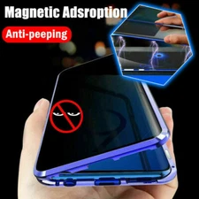 For Samsung S25 Ultra Plus S24 S23 S22 Privacy Anti Spy Screen Full Glass Case