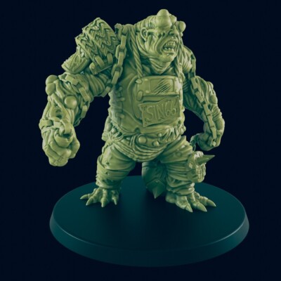 EC3D Badland SUPERMUTANT BRUTE 28mm X1 Project Z Fallout Last Days Apocalyptic
