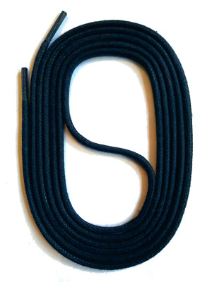 SNORS SCHNÜRSENKEL RUND GEWACHST DUNKELBLAU 45-150cm 2-3mm, Schuhband