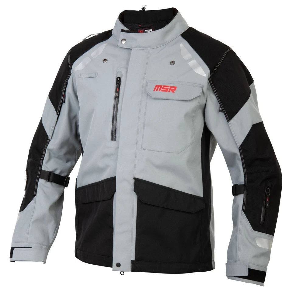 MSR Voyager Adventure Motorcycle Jacket Large Grey Foto 4 de 4