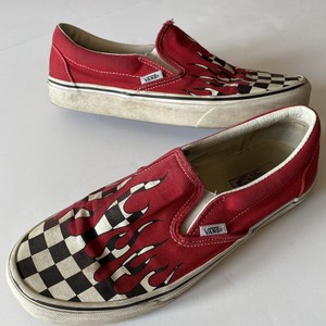 vans checkerboard blood