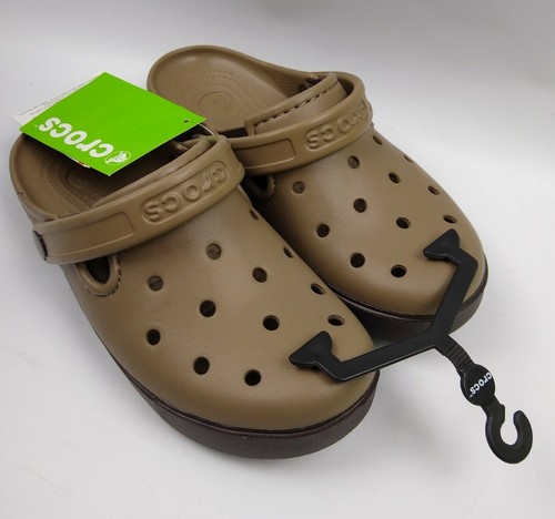 CROCS Citilane Khaki Espresso Clogs 