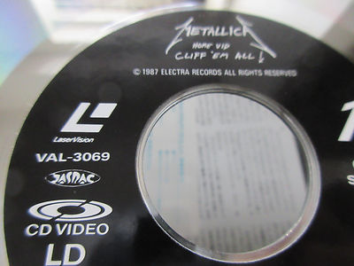 Metallica Home Vid Cliff Em All Japan Laserdisc w Shrink VAL
