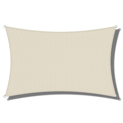 Outdoor Sun Shade Sail Rectangle UV Canopy Sunshade Cover For Garden Pool Yard
