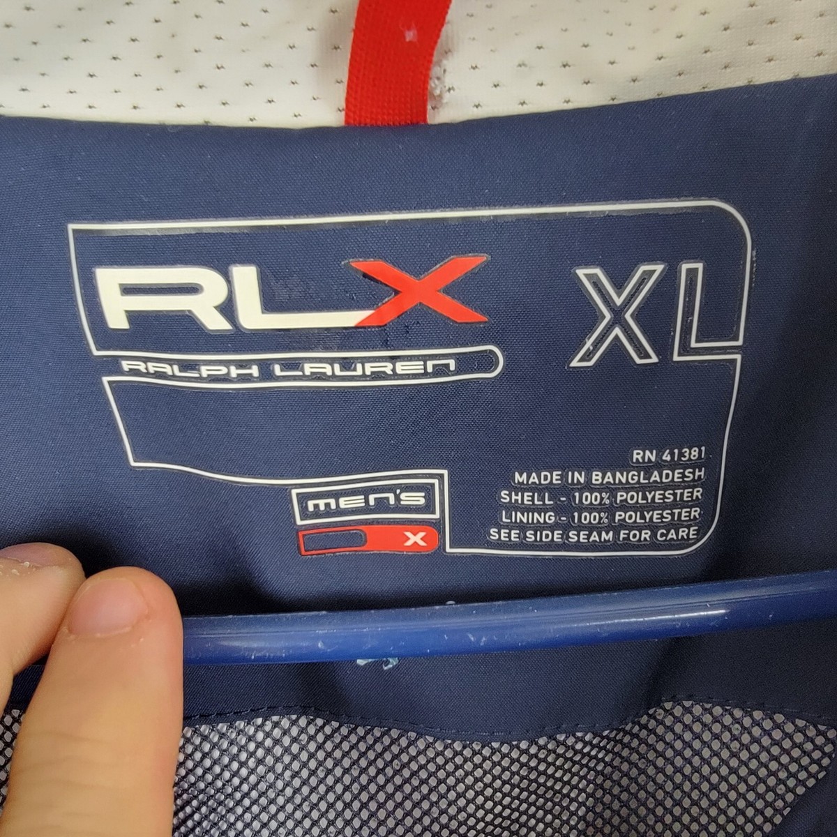 RLX Ralph Lauren Polo US Open 2006 Men's Jacket XL Navy Blue