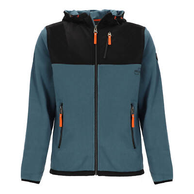 Coastguard Herren Fleecejacke Jacke Angeschnittene Kapuze Moderner Materialmix