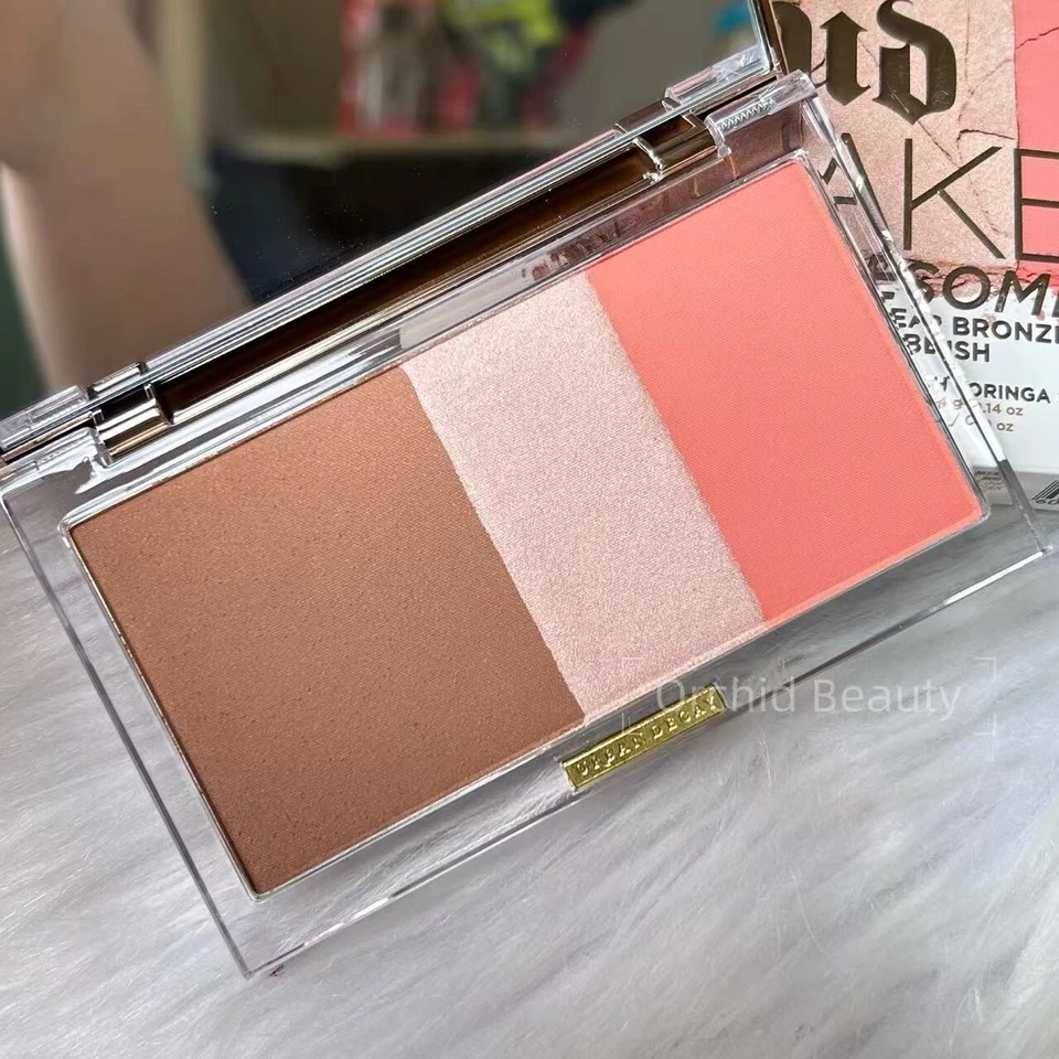 URBAN DECAY Stay Naked Threesome Blush Bronzer & Highlighter~RISE~RARE~New Boxed - Image 2 of 4