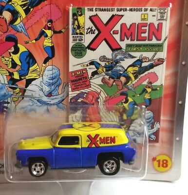Johnny Lightning Marvel X-Men #1 Comic 1954 Chevy Panel Van Blue Yellow Truck
