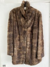 Vintage Mink Real Fur Coat For Women Medium Sized In Need Of Some Repair