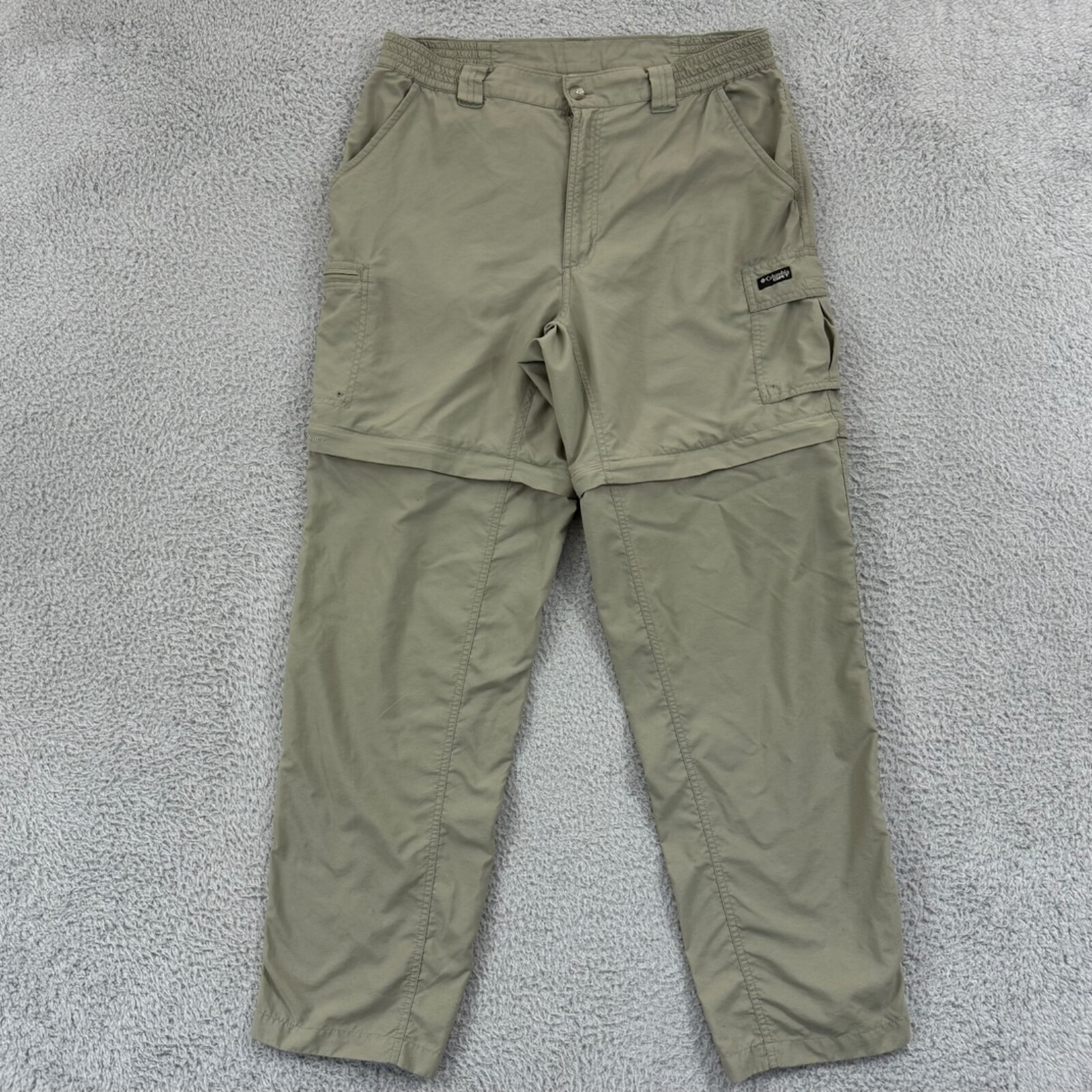 Columbia GRT Pants Womens Large 32x30 Convertible Shorts Cargo Pockets Omni Dry