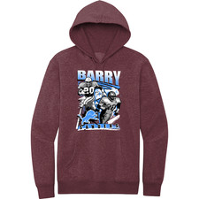 NEW RETRO KINGS BARRY 90S DETROIT HEATHER CARDINAL Hoodie SM-4XLARGE MADE IN USA