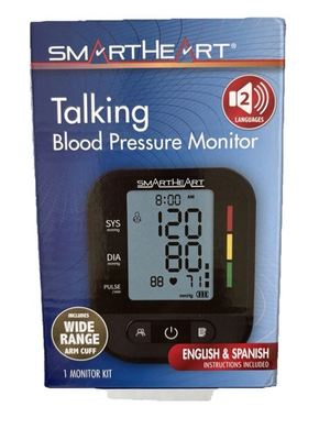#ad SmartHeart Talking Blood Pressure Monitor 2 person Memory English Spanish $30.00