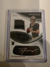 2025 Panini Immaculate #REBJ-TSH Tyler Shough Rookie Eye Black Jersey #/99