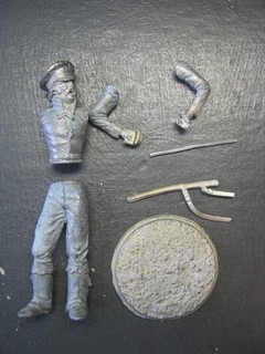 72MM AMATI US CAVALRY OFFICER SOUTHWEST INDIAN WARS WITH REPLACEMENT BASE