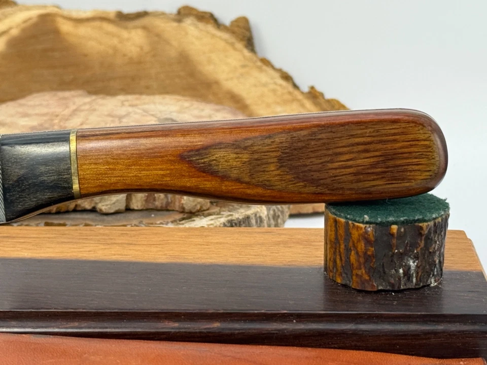 Anza USA Fixed Blade Knife “96” File 3.5” Carbon File Blade w/ Sheath--2571.25 - Image 4 of 4