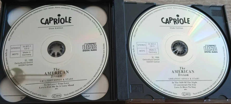 The AMERICAN Dream - Various - 3 CD-Box / Capriole Delta Music 1996, 35 923 2 - Bild 3 von 4
