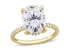 2ct Oval Cut Moissanite Bridal Wedding Gift Ring in 925 Sterling Silver