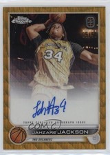 2022 Chrome OTE Overtime Elite Gold Wave Refractor 5/50 Jahzare Jackson Auto 0g4