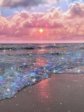 Acelii 5D Diamond Art Kits for Adults Beginners,Beach 12x16 inches, KM551-1