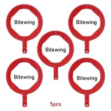 5Pcs Dental X-Ray Positioning System Ring Style Bitewing Aiming Ring Red USA