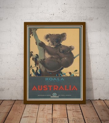 Poster Reise Australien Koala