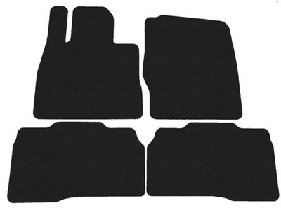 Fußmatten, Autoteppiche für Ford Explorer VI PHEV hybrid U625 2020-..., Schwarz
