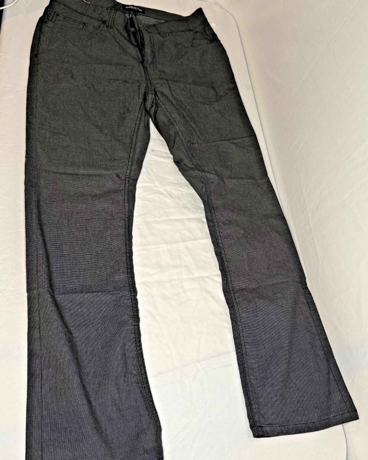Kenneth Cole Slim Fit Lightweight Pants Men’s “Black Combo” $59 NWT