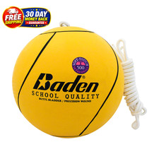 Tetherball Set School Quality Soft Touch Ball and Rope Outdoor Game