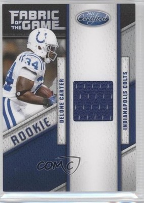 2011 Certified Rookie Fabric of the Game 23/250 Delone Carter #23 RC 4p7