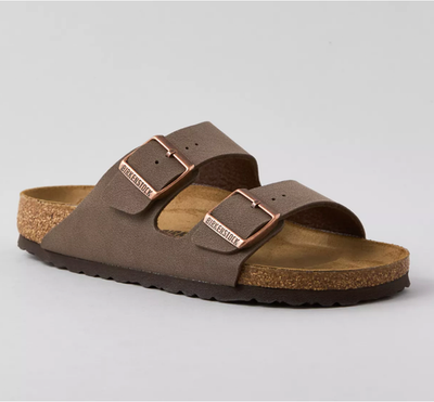 #ad #ad Birkenstock Arizona Mocha Birkibuc Leather Soft Footbed Comfort Sandals $69.00